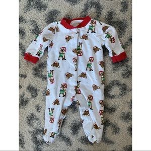 0-3 Month Rudolph pajamas baby